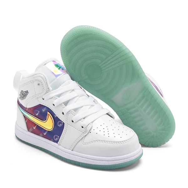 Youth Running Weapon Air Jordan 1 White Shoes 0020